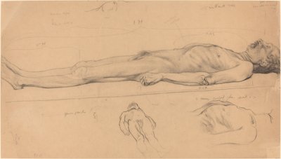 The Corpse (Studie for The Dead Christ) af Félix Vallotton