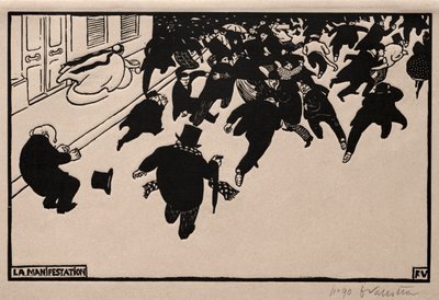 Protesten af Félix Vallotton