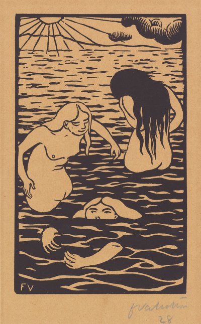 Tre Badende af Félix Vallotton