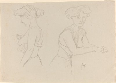 To undersøgelser af en kvinde, der klæder sig af Félix Vallotton