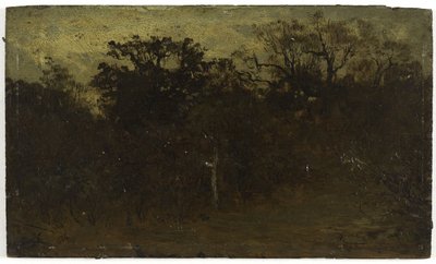 Forest corner, mellem 1850 og 1860 (olie på træ) af Félix Ziem