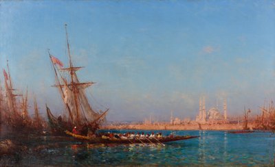 Udsigt over Istanbul af Félix Ziem