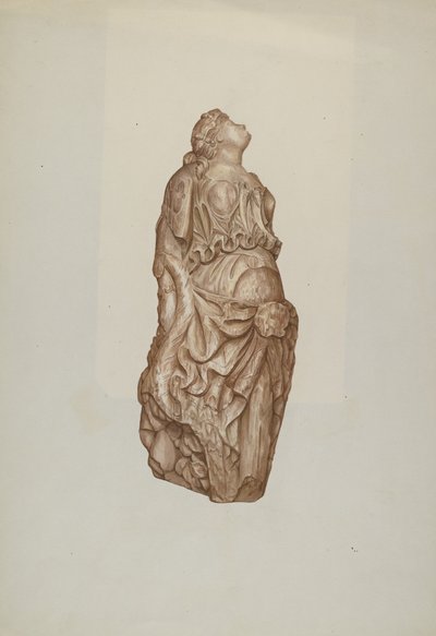 Galionsfigur af Flora Merchant