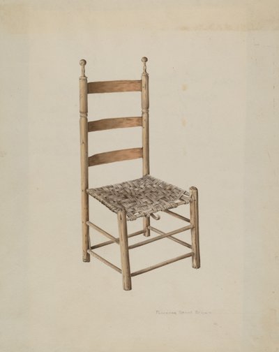 Ladder Back Stol af Florence Grant Brown