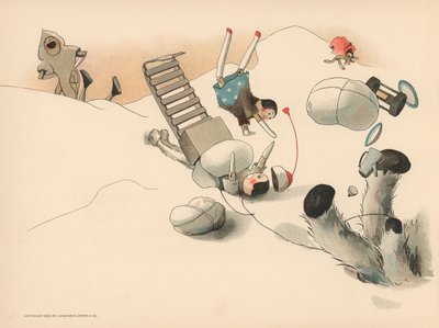 Illustration til The Golliwoggs Polar Adventures af Florence K. Upton