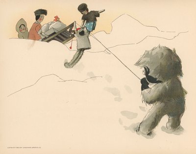 Illustration til The Golliwoggs Polar Adventures af Florence K. Upton