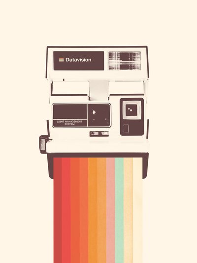 Instant Camera Rainbow, 2019 (digital) af Florent Bodart