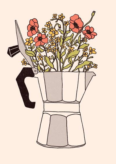 Moka Flowers, 2019 (digital) af Florent Bodart