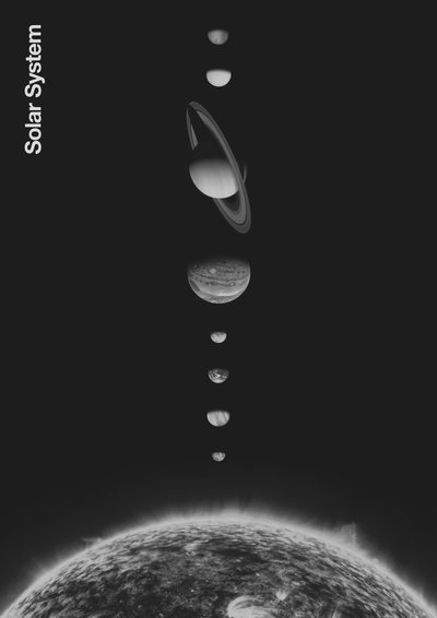 Solsystem – Minimal, 2023 (digital) af Florent Bodart