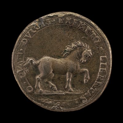 Horse Pawing the Earth, ca. 1545 (støbt ikke-sterling sølv) (modsat 6240388) af Florentine School