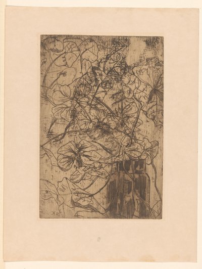 blomster vase Nasturtiums (original titel) af Floris Verster