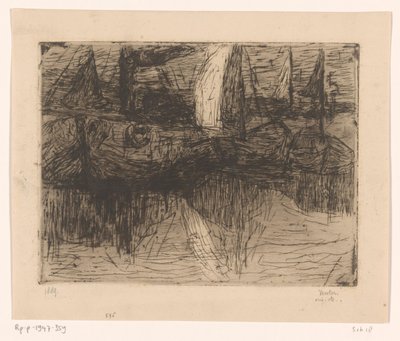 Skibe i havn (original titel) af Floris Verster