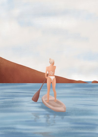 En fredfyldt tur på paddleboard af Flow Line