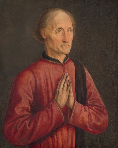 Portræt af en donor af Follower of Dirck Bouts