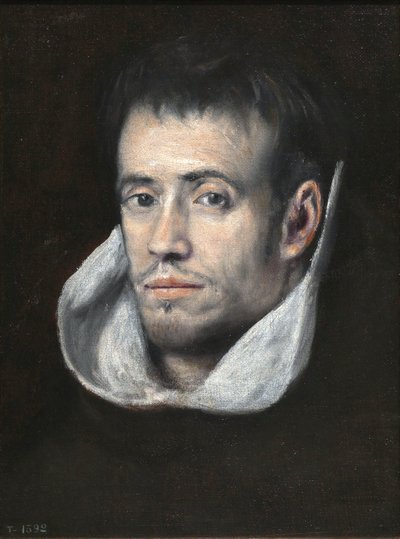 Portræt af dominikansk (eller trinitarisk) munk af Follower of El Greco