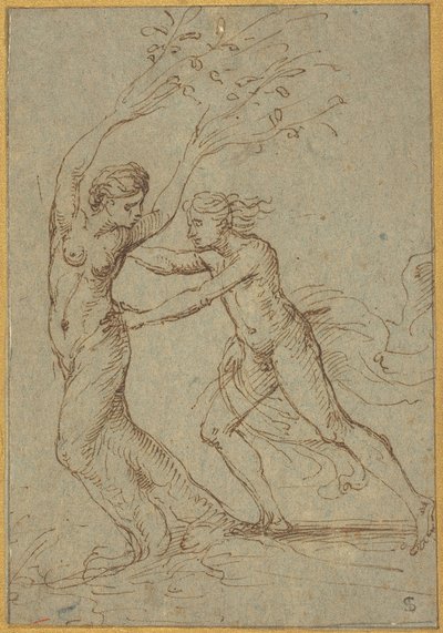 Apollo og Daphne af Follower of Giulio Romano