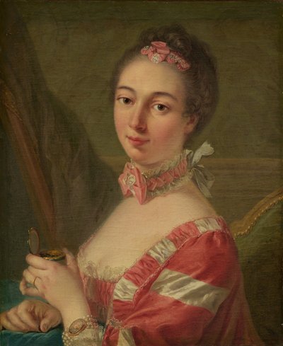 Portræt af en Dame af Follower of Louis Michel Van Loo