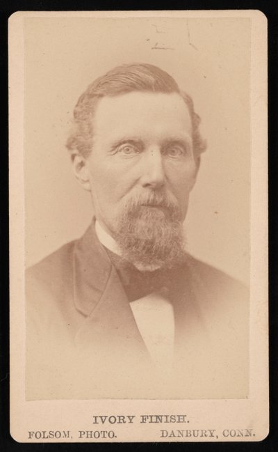Portræt af B.B. Kellogg, før 1876. af Folsom Photo