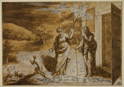 Ceres ændrer den spottende dreng til en firben af Fontainebleau School