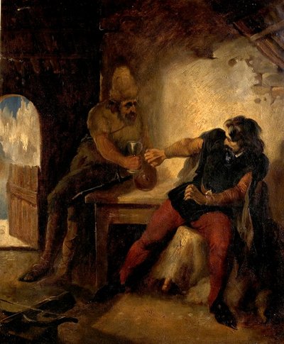 Manfred i Gemsejægerhytten, ca. 1850 af Ford Madox Brown