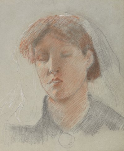 Kunstnerens Hustru Emma, på hendes bryllupsdag af Ford Madox Brown