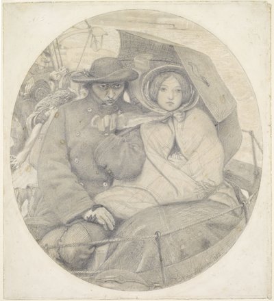 Den sidste af England - Tegneserie af Ford Madox Brown