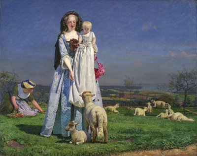 De smukke Baa-lam af Ford Madox Brown