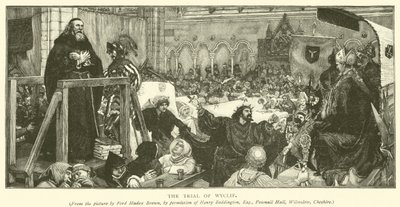 Retssagen mod Wyclif af Ford Madox Brown