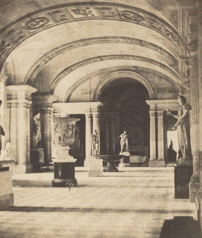 Salon of the Caryatides, Louvre, ca. 1851. af Fortuné Joseph Petiot Groffier