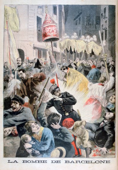 En bombe i Barcelona, 1896 af Fortuné Méaulle