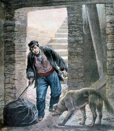En forbrydelse på Rue Botzaris, Paris, 1892 af Fortuné Méaulle