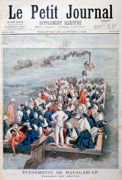 Begivenheder i Madagaskar: hjemsendelsen af franske tropper, 1896 af Fortuné Méaulle