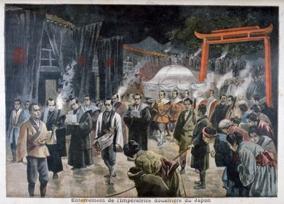 Begravelse af enkekejserinde af Japan, 1897 af Fortuné Méaulle