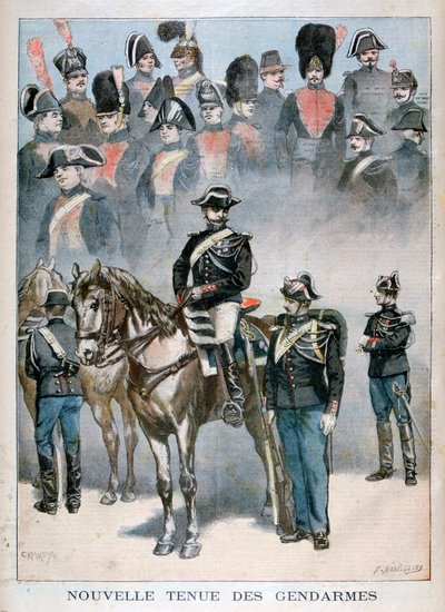 Gendarmes ny uniform, 1896 af Fortuné Méaulle