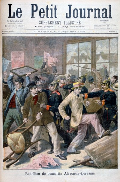 Oprør af de værnepligtige Alsaciens-Lorraine, 1896 af Fortuné Méaulle