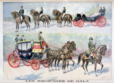 Typer af gallavogne, 1896 af Fortuné Méaulle