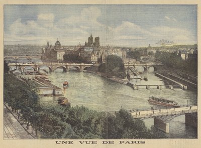 Udsigt over Paris af Fortune Louis Meaulle