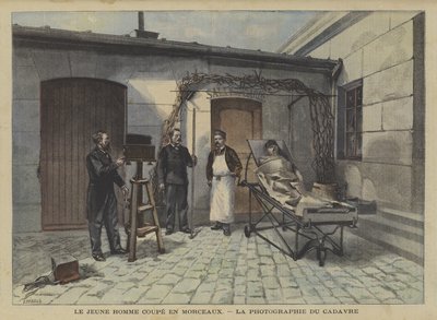 En ung mand skåret i stykker af Fortune Louis Meaulle