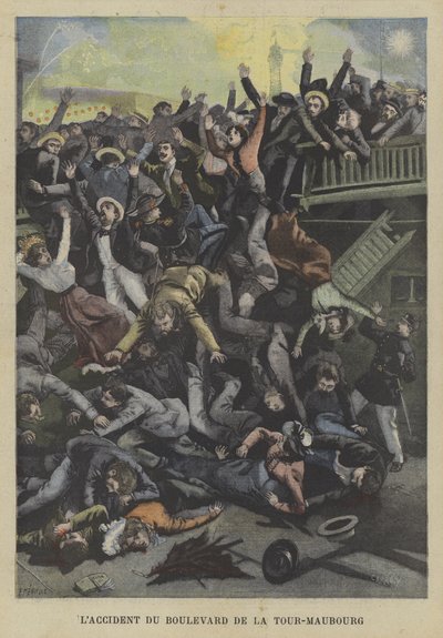 Ulykke på Boulevard de la Tour-Marbourg, Paris af Fortune Louis Meaulle