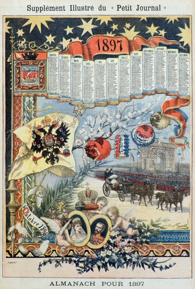 Almanak for året 1897 (gravering) af Fortune Louis Meaulle