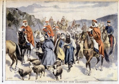Fransk sejr i det sydlige Algeriet - i "" Le Petité Journal"" af 28/03/1897 af Fortune Louis Meaulle