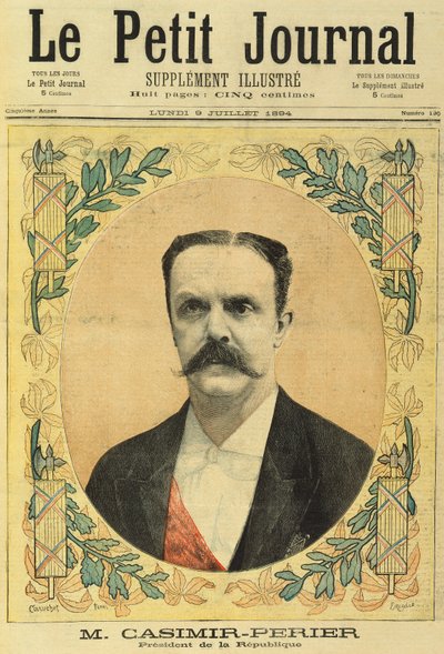 Monsieur Jean Casimir-Perier (1847-1907) fra Le Petit Journal, 9. juli 1894 af Fortune Louis Meaulle