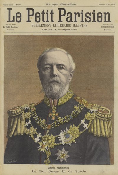Oscar II, konge af Sverige af Fortune Louis Meaulle