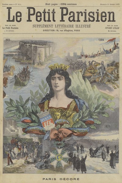 Paris dekoreret af Fortune Louis Meaulle