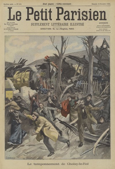 Jernbaneulykke ved Choisy-le-Roi, Paris af Fortune Louis Meaulle