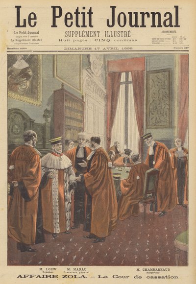 Emile Zola-sagen om injurier - kassationsdomstolen af Fortune Louis Meaulle