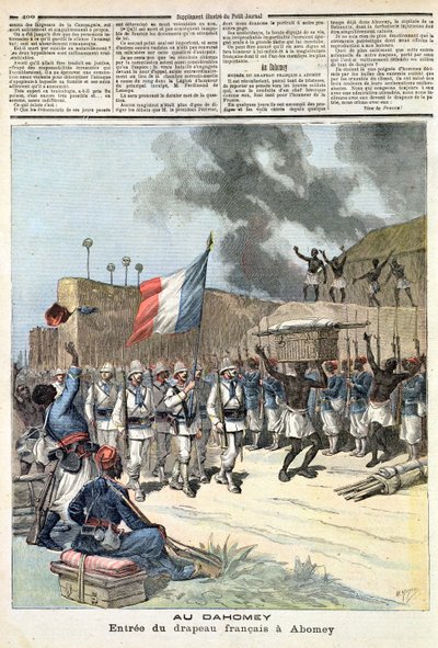 Det franske flag Entering Abomey, fra 