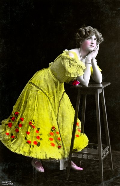Gabrielle Ray 1883-1973, engelsk skuespillerinde, begyndelsen af det 20. århundrede. af Foulsham and Banfield