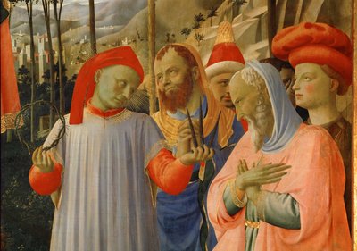 En gruppe mænd af Fra (c.1387-1455) Angelico