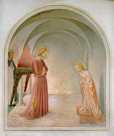 Celle 3: Bebudelse af Fra (c.1387-1455) Angelico
